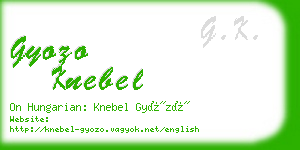 gyozo knebel business card